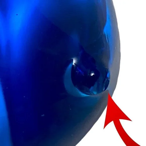 Blue Bird Glass Figurine Josef Marcolin FM Konstglas Sweden Vintage 3" h - Picture 8 of 9